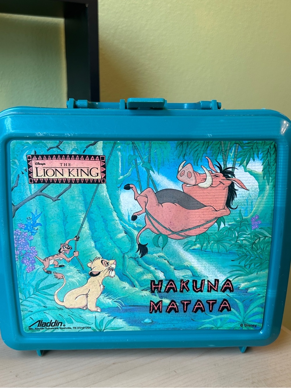 Vintage Disney The Lion King Lunchbox WITH Thermos